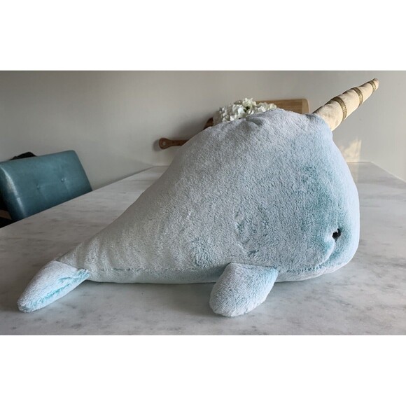 18" GUND Nori Narwhal Stuffed Plush Whale #6050381 - Picture 2 of 6